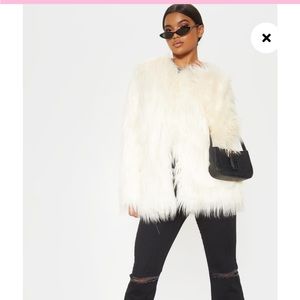Prettylittlething Shaggy Faux Fur Jacket